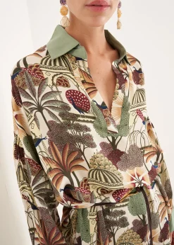 Camomilla Milano Camicie E Bluse|Abiti E Tute-Abito a camicia Cady fantasia