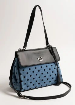 Camomilla Milano Borse-Bauletto Brenda denim pois