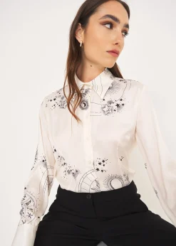 Camomilla Milano Camicie E Bluse-Camicia Alessia stampa zodiaco