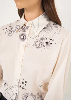 Camomilla Milano Camicie E Bluse-Camicia Alessia stampa zodiaco