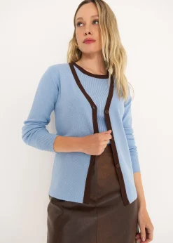 Camomilla Milano Cardigan-Cardigan a costine Cosmic