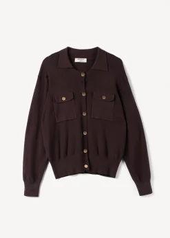 Camomilla Milano Cardigan-Cardigan Camilla con collo baby