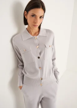 Camomilla Milano Cardigan-Cardigan Camilla con collo baby