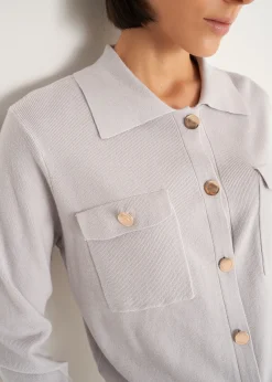 Camomilla Milano Cardigan-Cardigan Camilla con collo baby