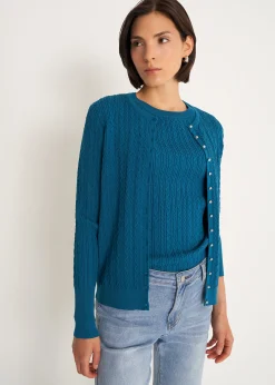 Camomilla Milano Cardigan-Cardigan Carry con bottoni Swarovski