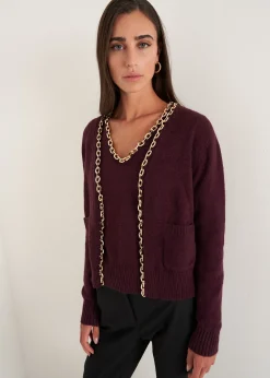 Camomilla Milano Cardigan-Cardigan Crimea con catena gold