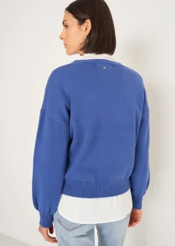 Camomilla Milano Cardigan-Cardigan Cross con ricamo frontale
