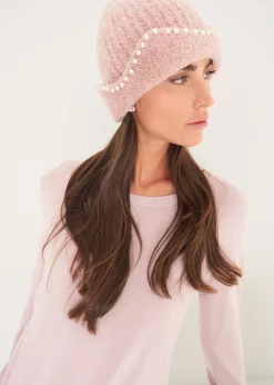 Camomilla Milano Cappelli-Cuffia Cylk con ricamo di perle