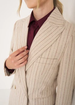 Camomilla Milano Tailleur|Giacche-Giacca Gloria gessata da tailleur