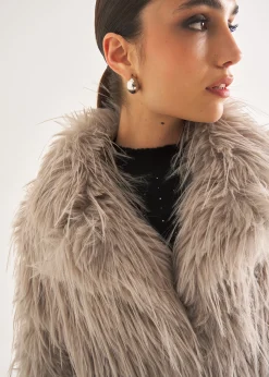 Camomilla Milano Montoni & Eco-Pellicce|Giubbini-Giubbino Gessica in eco pelliccia
