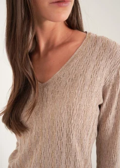 Camomilla Milano Maglie-Maglia Maddie scollo a V con strass