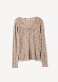 Camomilla Milano Maglie-Maglia Maddie scollo a V con strass