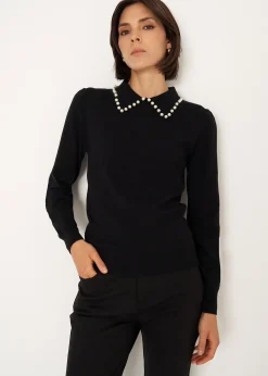 Camomilla Milano Maglie-Maglia Mafalda con perle al collo