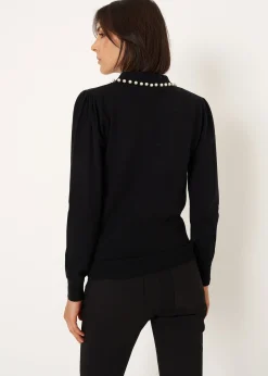 Camomilla Milano Maglie-Maglia Mafalda con perle al collo