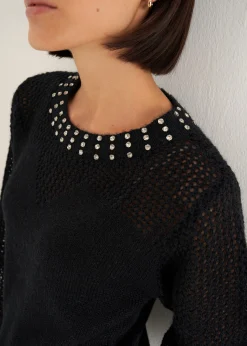 Camomilla Milano Maglie-Maglia Magnolia con brillantini