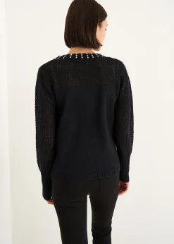 Camomilla Milano Maglie-Maglia Magnolia con brillantini