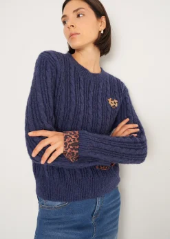 Camomilla Milano Maglie-Maglia Malvin a coste con dettagli maculati