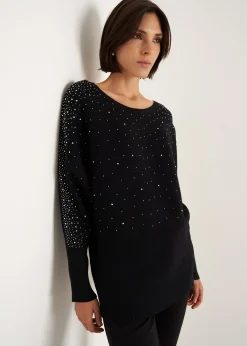 Camomilla Milano Maglie-Maglia Marlena con strass all over