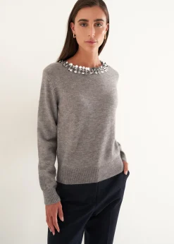Camomilla Milano Maglie-Maglia Marlie con paillettes