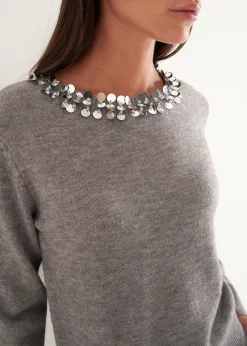 Camomilla Milano Maglie-Maglia Marlie con paillettes