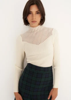Camomilla Milano Maglie-Maglia Matilde a coste collo alto