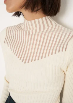 Camomilla Milano Maglie-Maglia Matilde a coste collo alto