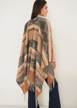 Camomilla Milano Mantelle-Mantella Malibu con stampa azteca
