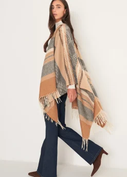 Camomilla Milano Mantelle-Mantella Malibu con stampa azteca