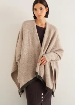 Camomilla Milano Cardigan|Mantelle-Mantella Melanie con bordo a contrasto