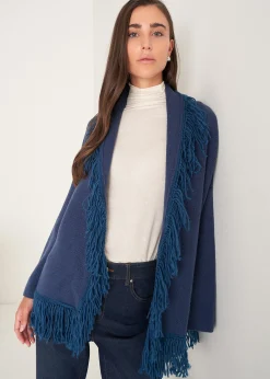 Camomilla Milano Cardigan|Mantelle-Mantella Micaela con frange