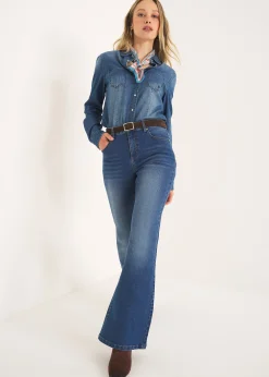 Camomilla Milano Jeans-Pantalone Cindy modello flare