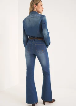 Camomilla Milano Jeans-Pantalone Cindy modello flare