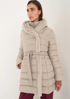 Camomilla Milano Piumini-Piumino lungo Portos con cintura
