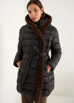 Camomilla Milano Piumini-Piumino lungo Portos con cintura
