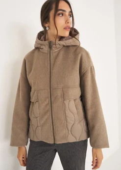 Camomilla Milano Piumini-Piumino Paiper corto con cappuccio