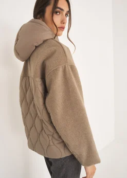 Camomilla Milano Piumini-Piumino Paiper corto con cappuccio