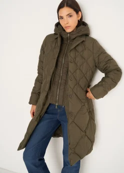 Camomilla Milano Piumini-Piumino Pat trapuntato a rombi con gilet staccabil