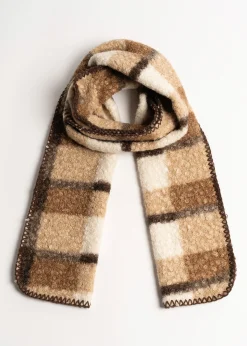 Camomilla Milano Sciarpe E Foulard-Sciarpa Shiny maxi check shearling