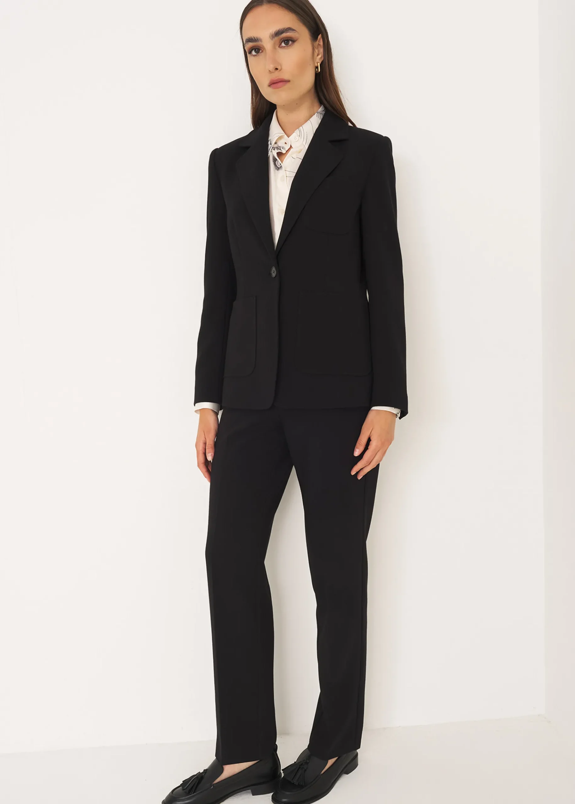 Camomilla Milano Pantaloni-Tailleur con Tasche a Toppa