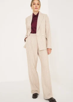 Camomilla Milano Pantaloni-Tailleur Gessato a Doppio Petto