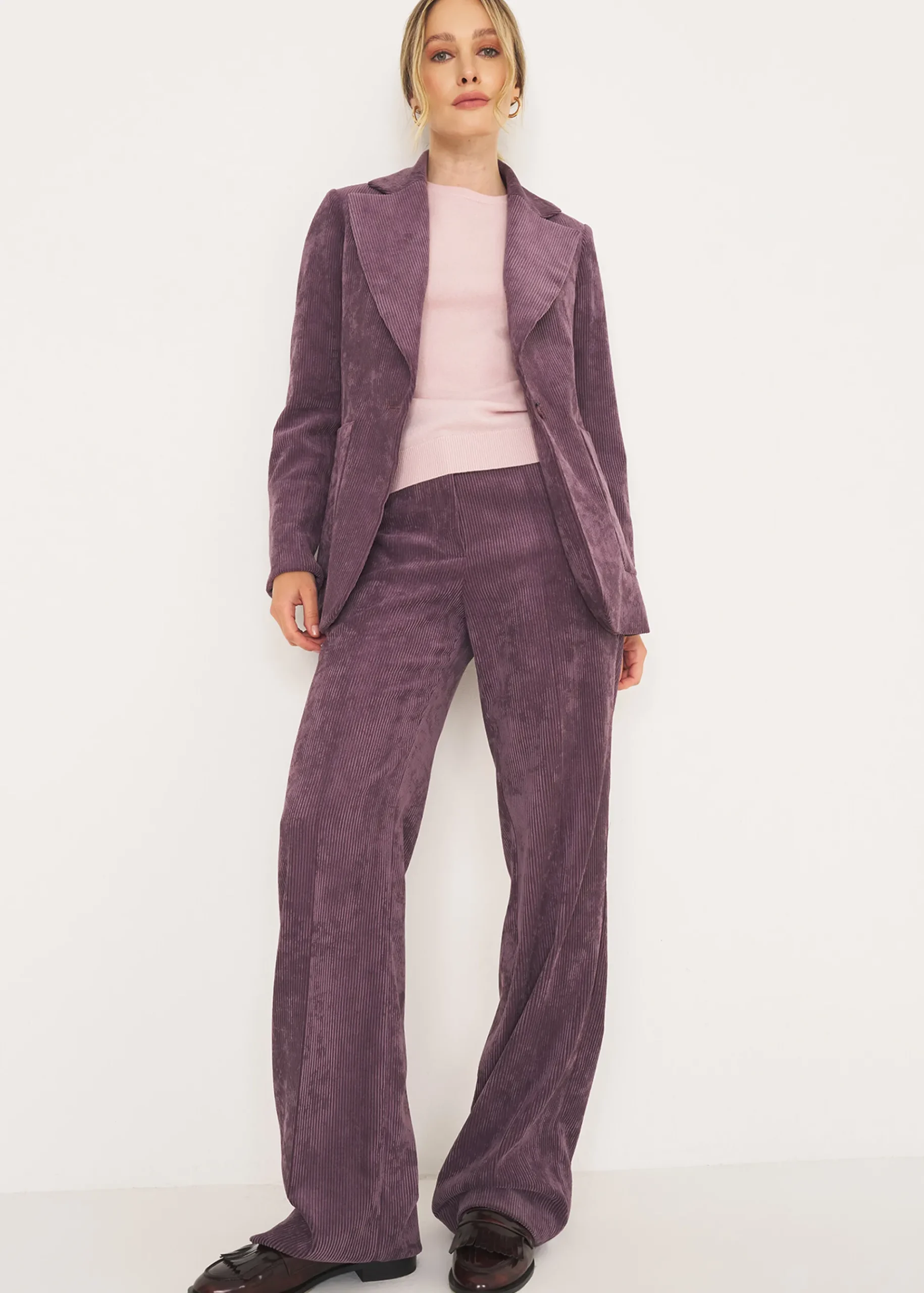 Camomilla Milano Pantaloni-Tailleur in Velluto a Coste