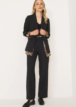 Camomilla Milano Pantaloni-Tailleur Maculato con Pantalone a Gamba Larga
