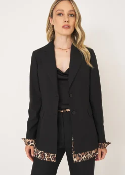 Camomilla Milano Pantaloni-Tailleur Maculato con Pantalone a Gamba Larga