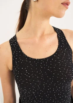 Camomilla Milano Top-Top Taba traforato con strass