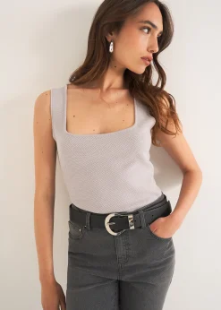 Camomilla Milano Top-Top Trevis scollo squadrato
