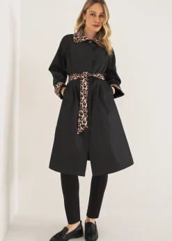 Camomilla Milano Giubbini|Trench-Trench Thom con dettagli maculati