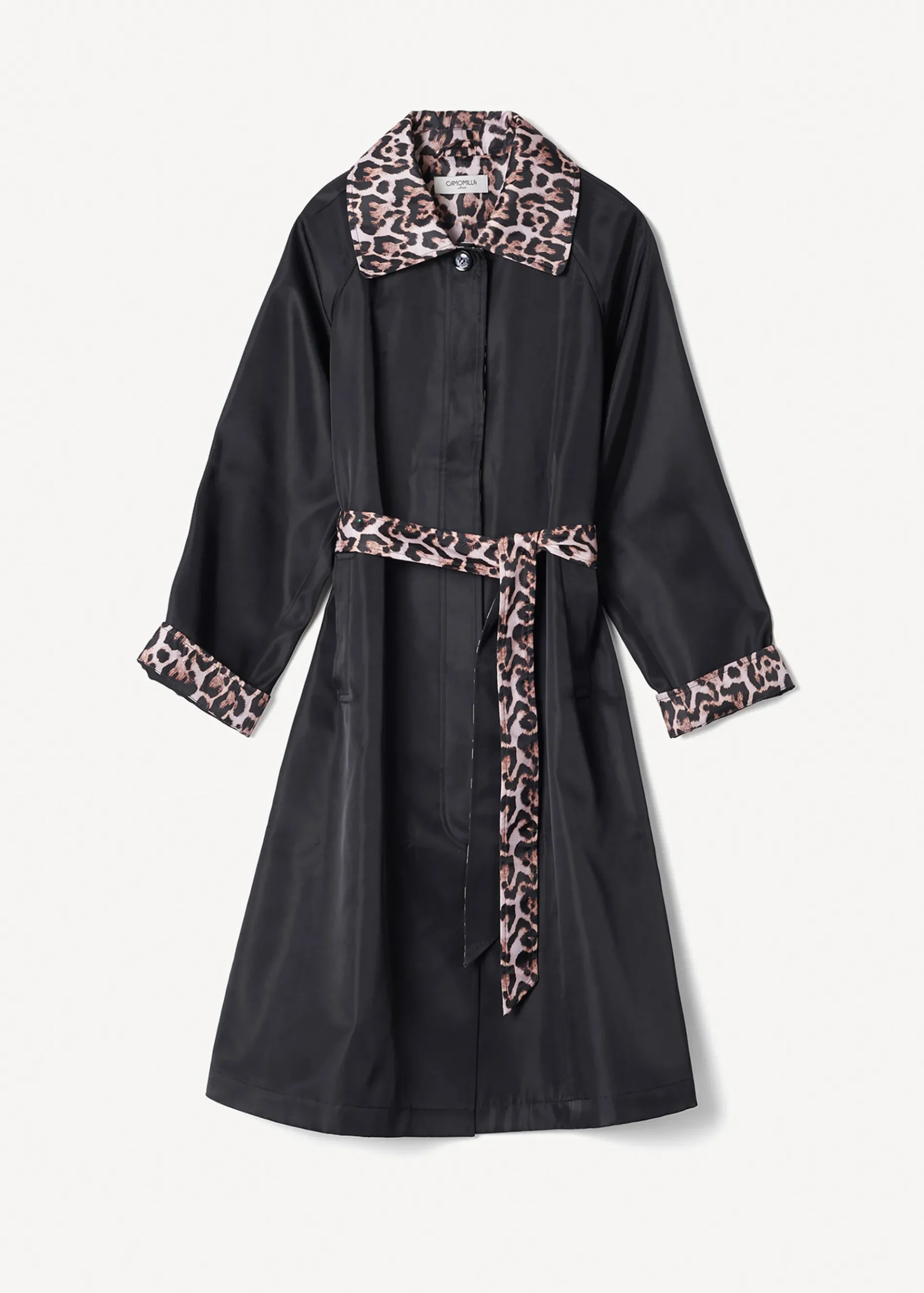 Camomilla Milano Giubbini|Trench-Trench Thom con dettagli maculati