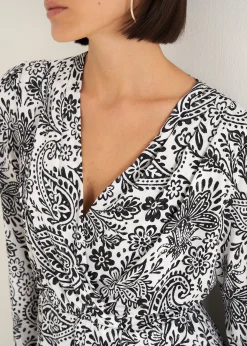Camomilla Milano T-Shirt-T-shirt Sary incrociata stampata