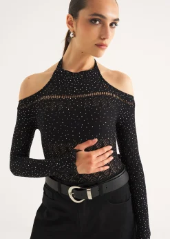 Camomilla Milano T-Shirt-T-shirt Saul con strass