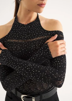 Camomilla Milano T-Shirt-T-shirt Saul con strass